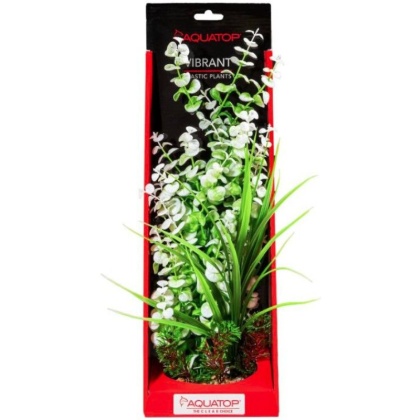 Aquatop Vibrant Wild Aquarium Plant White - 16\