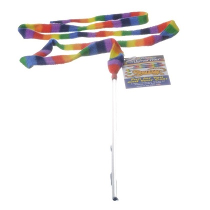 Cat Dancer Rainbow Charmer Wand Cat Toy - 1 Pack