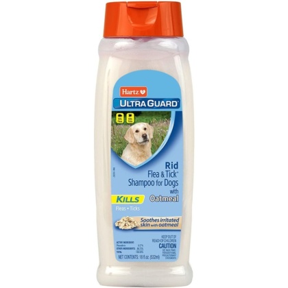 Hartz UltraGuard Rid Flea & Tick Oatmeal Shampoo - 18 oz