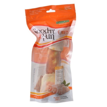 Healthy Hide Good \'n\' Fun Triple-Flavor Bones - Beef, Pork & Chicken - Large - 1 Pack - (8\